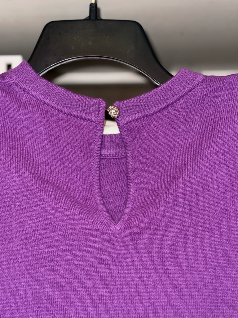 Ronny Kobo Xs purple sleeveless purple Jaitlin cashmere blend sweater charisma - Picture 7 of 7